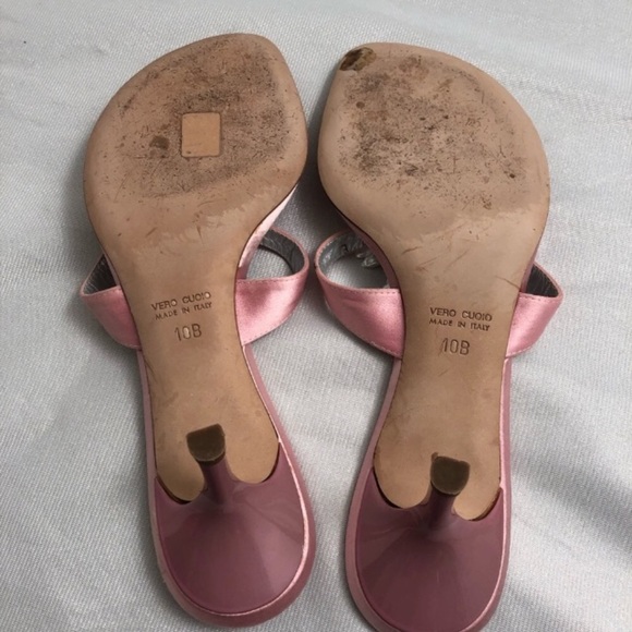 Giuseppe Zanotti light pink mother of Pearl heel sandals 10 - Picture 4 of 7